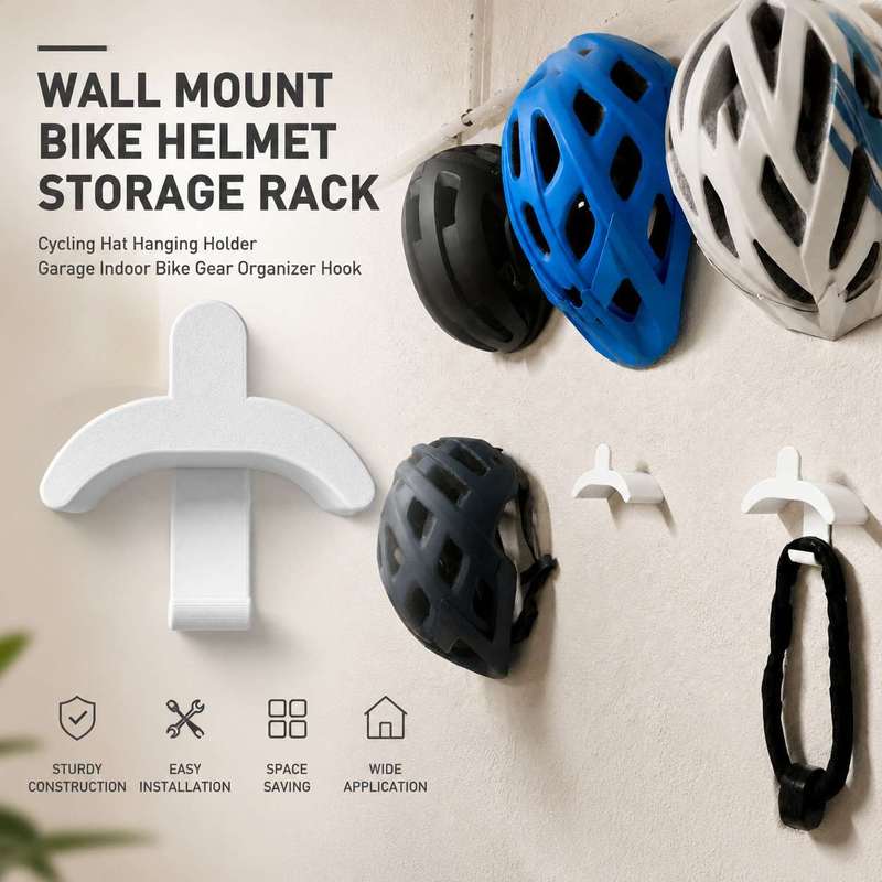 Cycling Gear Wall Storage - Suporte de Parede Interno para Capacete