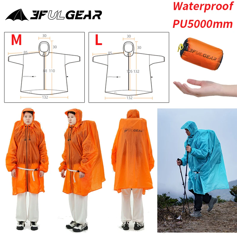 Cycling Gear Pas - Capa de chuva com zíper 3f