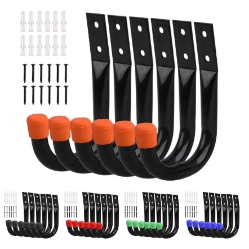 Cycling Gear Wall Storage - 6 pçs/set bicicleta ganchos de montagem