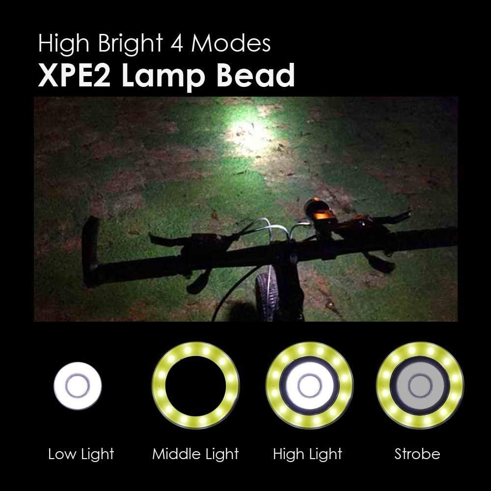 Cycling Gear For Commuting - Conjunto de Luzes LED Recarregáveis à