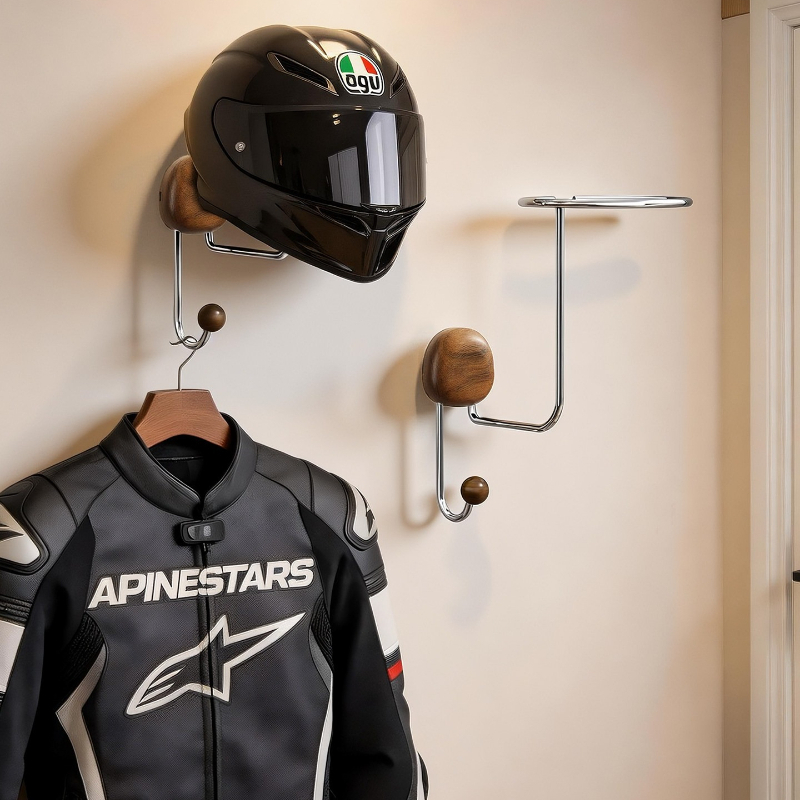 Cycling Gear Wall Storage - Suporte de Parede para Capacete Sem
