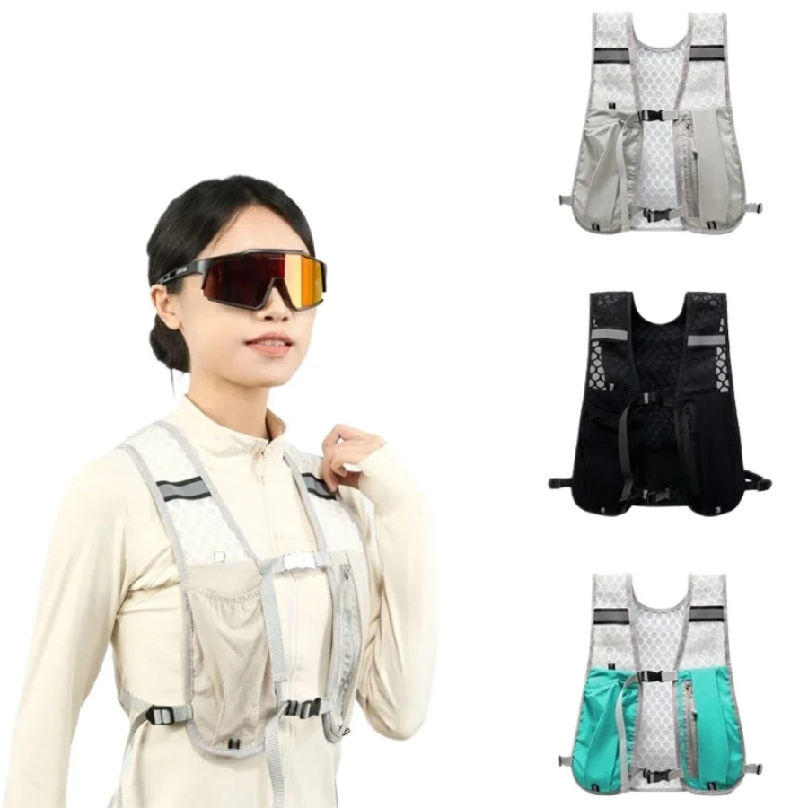 Reflective Cycling Vest - 2025 novo colete de armazenamento de