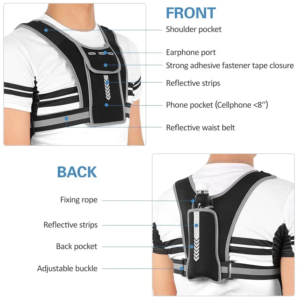 1 pçs colete de corrida reflex - Reflective Cycling Vest avaliação e preço