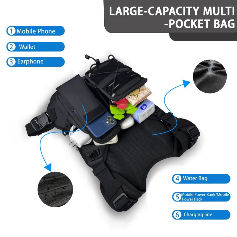 ​ Colete Tático de Alta Qualid - Reflective Cycling Vest avaliação e preço