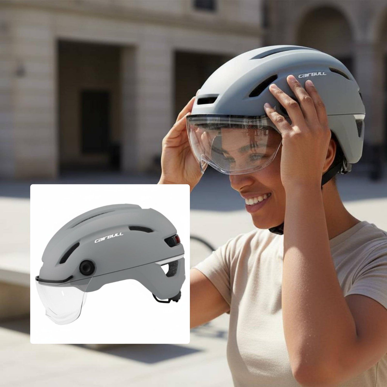 Capacete para Bicicleta Elétri - Cycling Gear For Commuting avaliação e preço