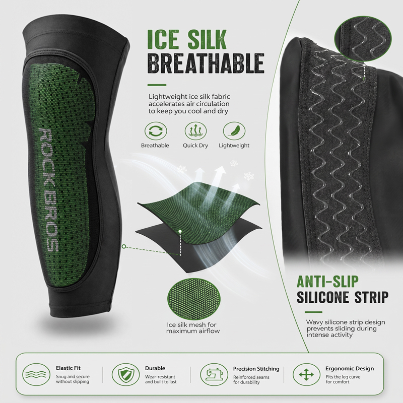 ROCKBROS-Sport Leg Warms Kneep - Cyclo Gear avaliação e preço