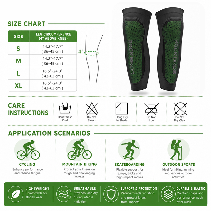 ROCKBROS-Sport Leg Warms Kneep - Cyclo Gear avaliação e preço
