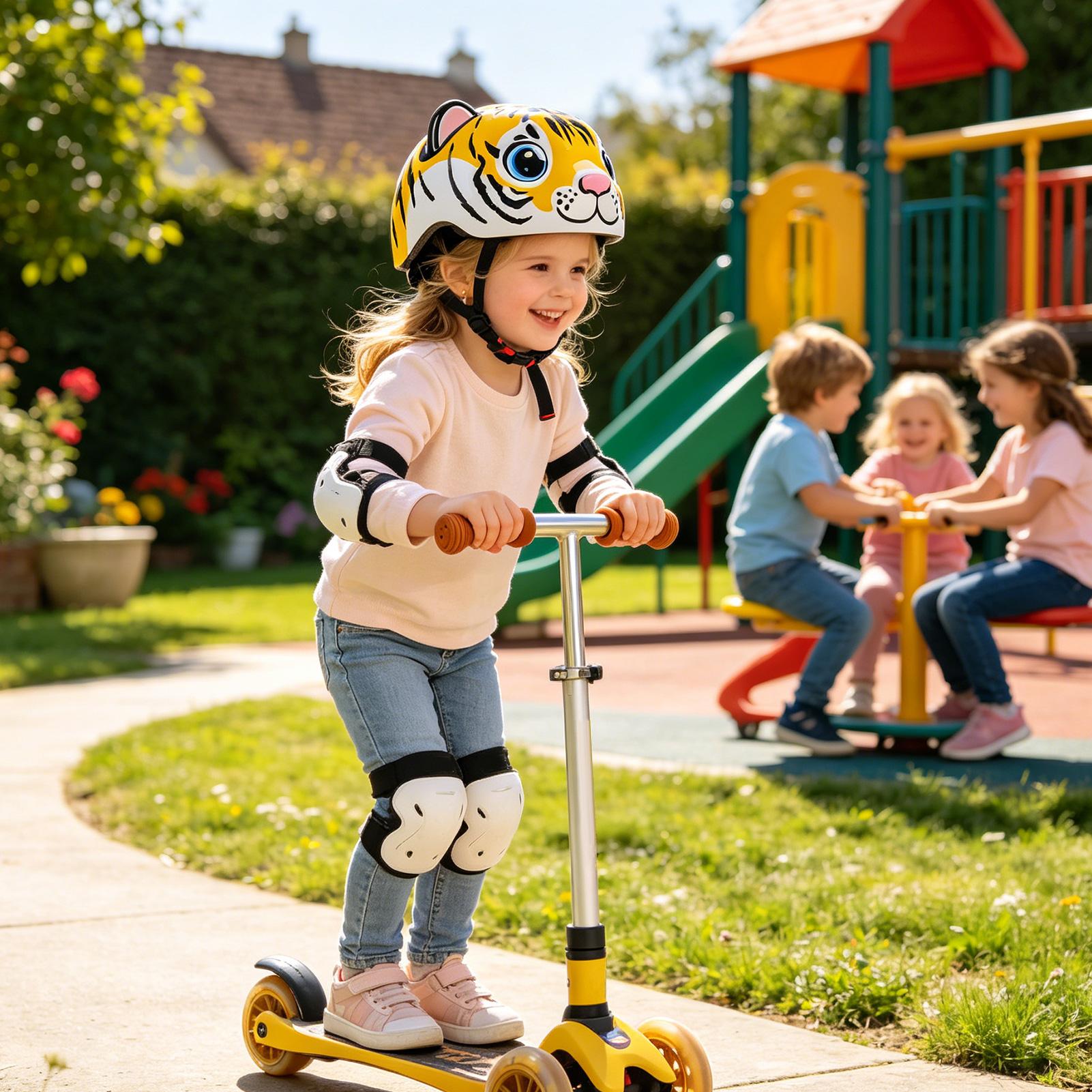Capacete infantil com padrão d - Cycling Gear For Commuting avaliação e preço