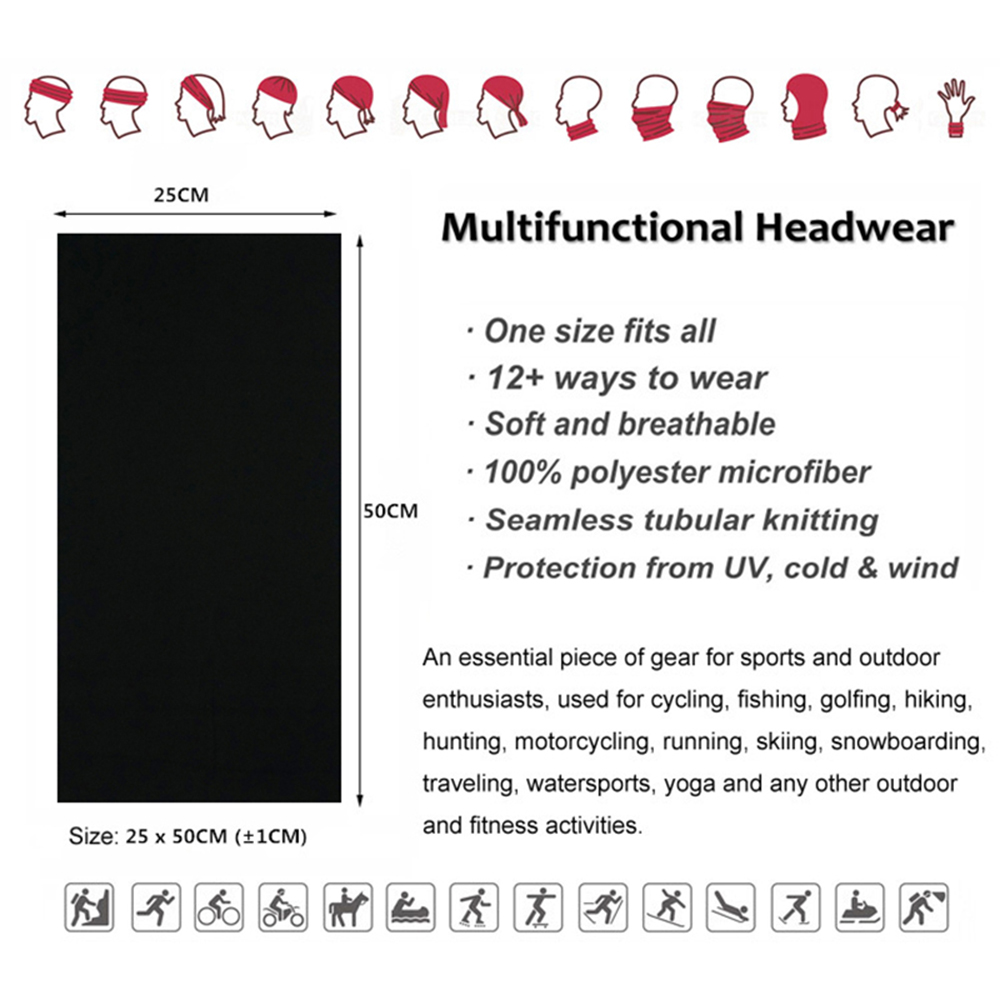 Bandanas de cor sólida sem cos - Cycling Gear Pas avaliação e preço